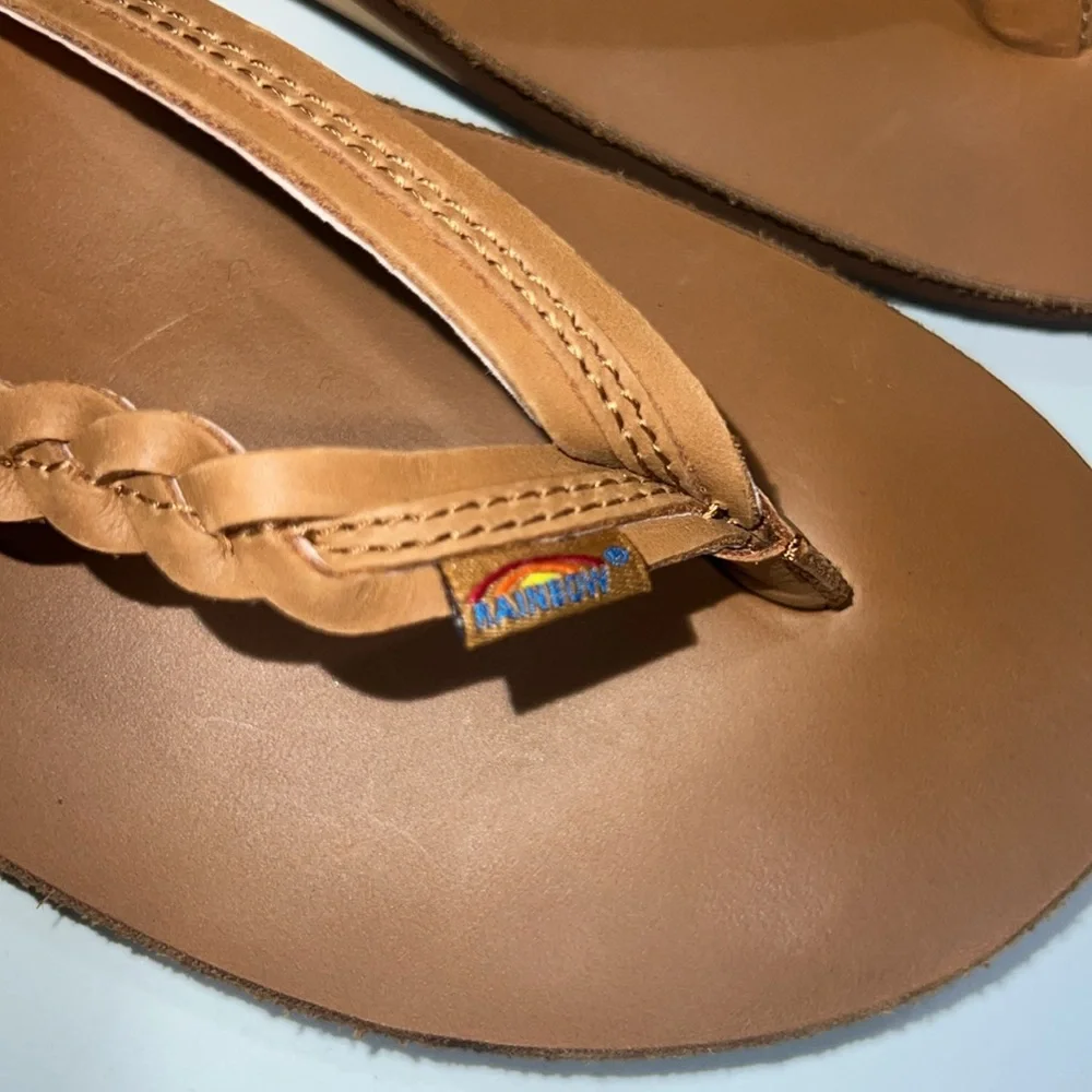 NWOT Rainbow Sandals Flirty Braidy Womens Size 10 Caramel - Picture 5 of 7